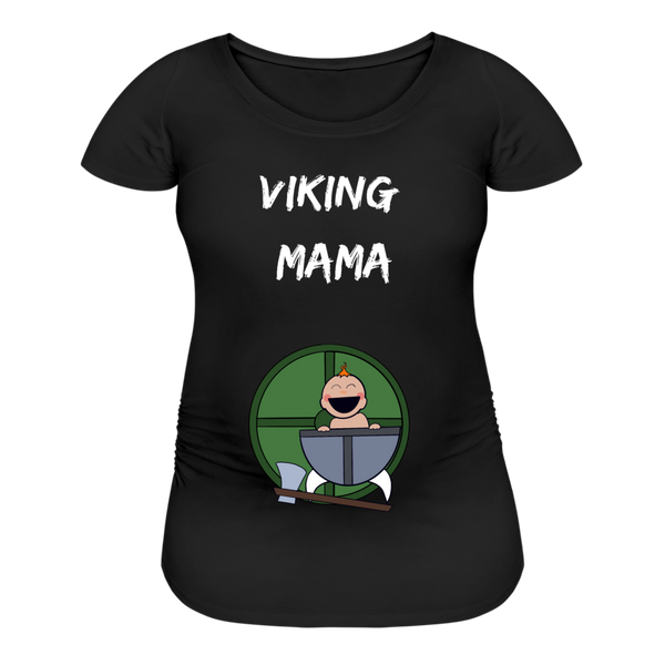 Viking Mama Maternity Tee - black